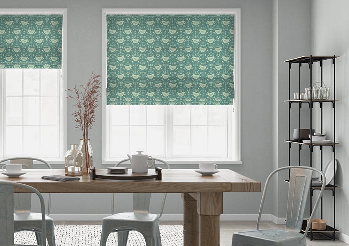 Narvik, Seafoam - Twist&Fit Roman Blind - Image 3